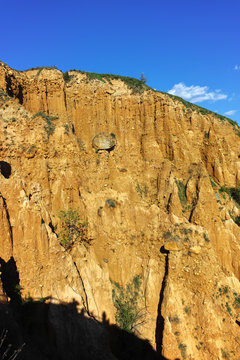 Landscape of rock formation Stob pyramids, Rila Mountain, Kyustendil region, Bulgaria