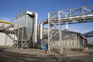 Waste-to-energy facility outside