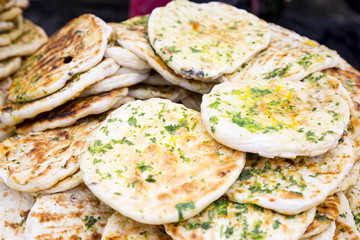 Doner kebab bread slices