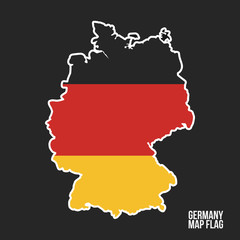 Germany map icon. Vector illustration