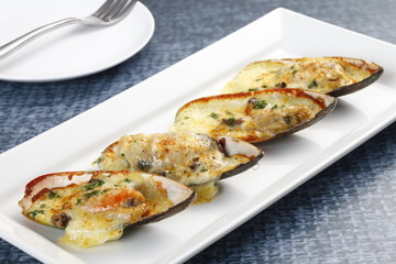 baked mussel