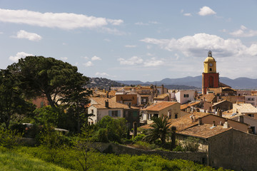 Fototapeta na wymiar Townscape of Saint-Tropez