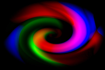 Abstract color spiral