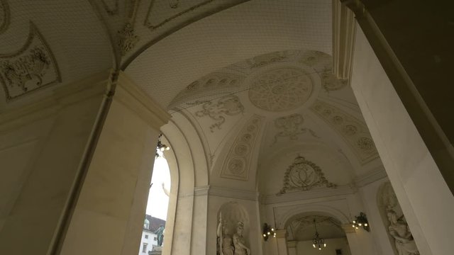 Decorated passage in Hofburg Palace