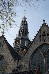 Fototapeta premium Amsterdam centrum spring 2018