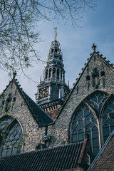 Fototapeta premium Amsterdam centrum spring 2018