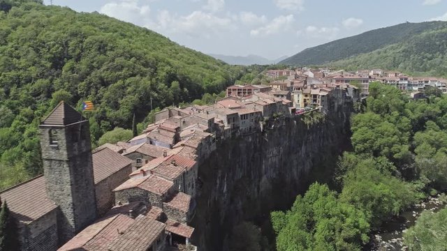 Castellfollit de la Roca village Girona Catalonia