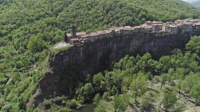 Castellfollit de la Roca village Girona Catalonia