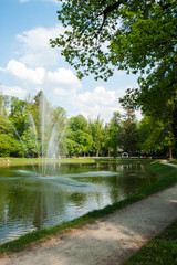 Fototapeta na wymiar Volksgarten, Park, Sommer, Frühling, entspannen, Ruhe, Salzburg, Österreich