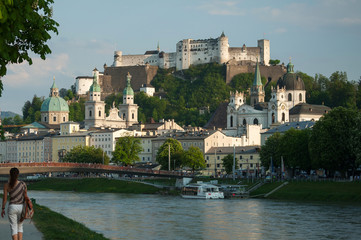 Fototapeta na wymiar Salzburg, sommer, frühling, österreich