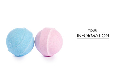 Obraz premium Blue pink bomb for bath pattern