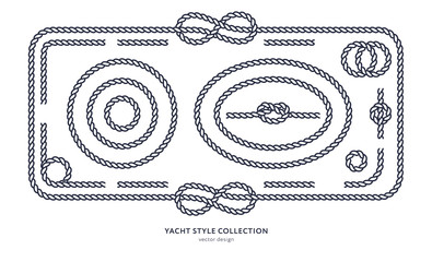 Nautical rope knots and frames - 202255112