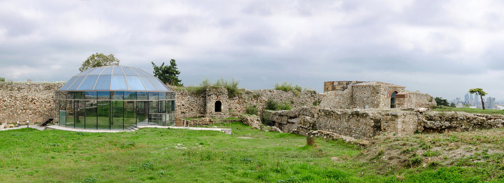 Kale citadela fortress ruins in Skopje, Macedonia