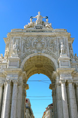 Fototapeta na wymiar Rua Augusta Arch, Lisbon. PORTUGAL.