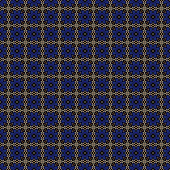 Ancient Geometric pattern in repeat. Fabric print. Seamless background, mosaic ornament, ethnic style.