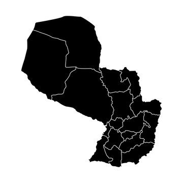 recommend clip art: Political map of Paraguay