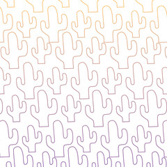 Fototapeta premium colorful background of cactus plant design, vector illustration