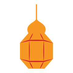 Isolated arabic lamp icon