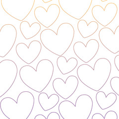 hearts background, colorful design. vector illustration