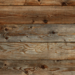 Obraz na płótnie Canvas Old barn wall weathered distressed faded pine wood grain wooden plank texture background surface photo square format