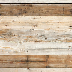 Fototapeta na wymiar Old barn wall weathered distressed faded pine wood grain wooden plank texture background surface photo square format