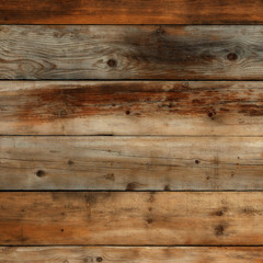 Fototapeta na wymiar Old barn wall weathered distressed faded pine wood grain wooden plank texture background surface photo square format