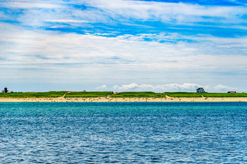 Beautiful landscape of Atlantic ocean beach Cape cod Massachusetts