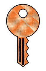 cyber security key protection access vector illustration drawing