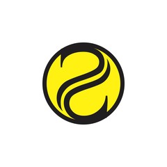 black letter jl in a yellow circle logo vector