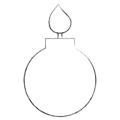 bomb crime cartoon flame image vector illustration