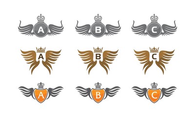 Wing Crown Design Template Set