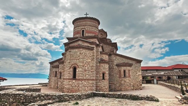 Saint Panteleimon is a monastery in Ohrid and landmark,situated on Plaoshnik, Macedonia 
