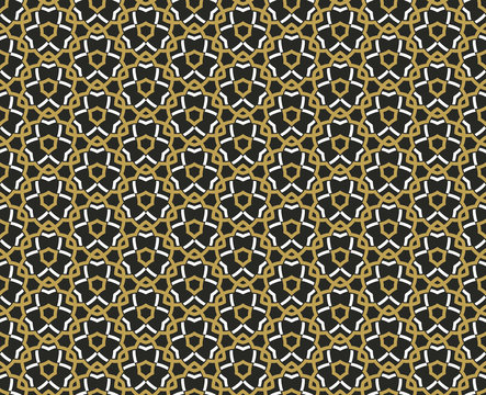 Arabic seamless ornament pattern. Ornamental decorative pattern background