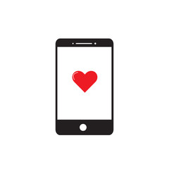 Social Media Mobile Love  Logo