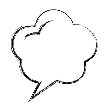 Speech Bubble With Dream Shaped Icon Vector Illustration Design