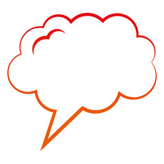 speech bubble dialog conversation talk vector illustration degraded color