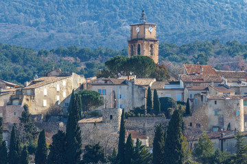 Obraz premium View to medieval Sablet village, Provence, France