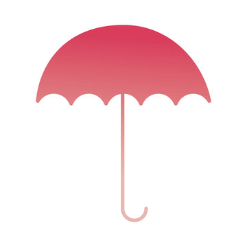 open umbrella protection weather image vector illustration degraded color