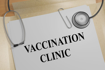 VACCINATION CLINIC concept