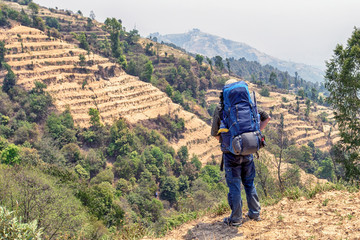 Fototapeta na wymiar Hiking in Nepal 