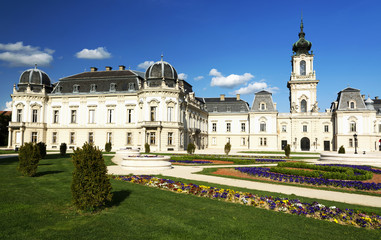 Fototapeta na wymiar Detail of Festetics castle in Keszthely, Hungary