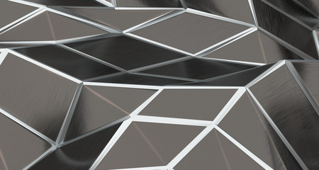 Abstract Triangulated Low Poly Surface