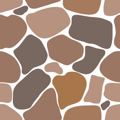 Seamless pattern of stones.
