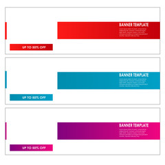 set of abstract banner label background template abstract design set isolated background