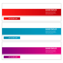 set of abstract banner label background template abstract design set isolated background