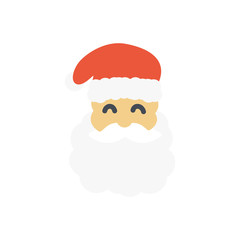 Santa christmas icon vector flat