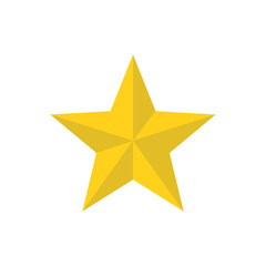 Star christmas icon vector flat