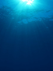 Fototapeta na wymiar Abstract blue water background