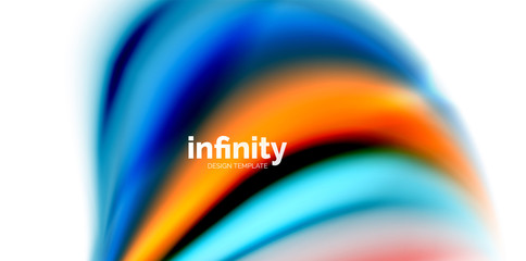 Vector 3d fluid colors wave background