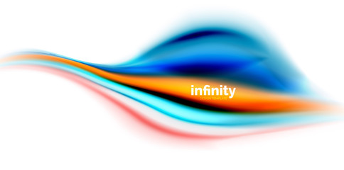 Vector 3d fluid colors wave background